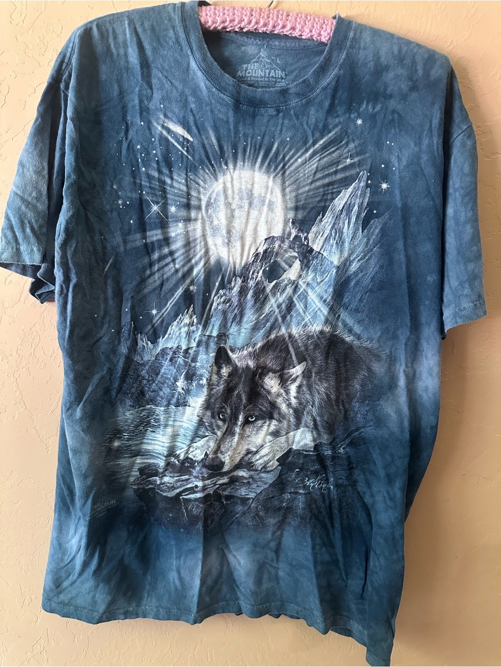 The Mountain Blue Wolf Moon Graphic Tee